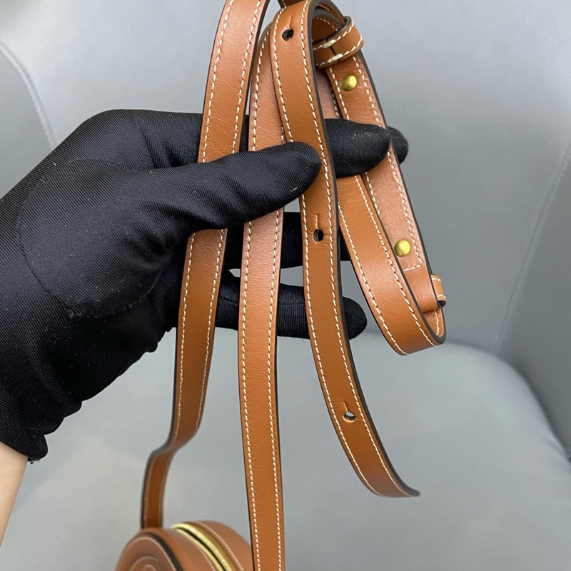 Celine 月餅包 小 焦糖色-21