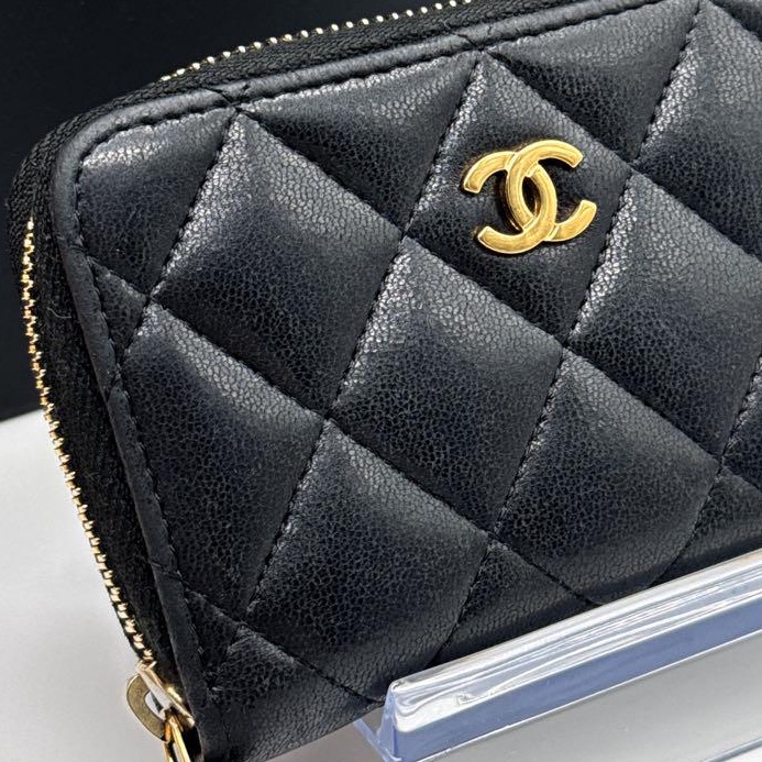 Chanel 9成新💖短夾錢包|黑金配 經典必收 ✦fufu style精品✦ 二手香香包|Vintage入門首選 小資推薦-5
