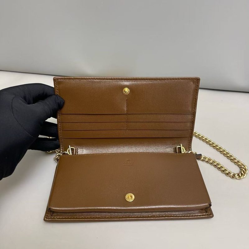 Gucci 1955 馬銜扣WOC鏈條包-13