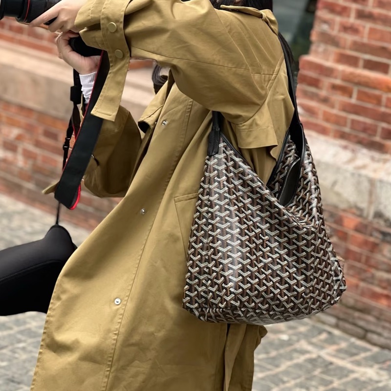 Goyard hobo腋下托特包 🈶購證 #帆布拼牛皮抗壓皮革 #耐操耐用大容量巨好裝-6