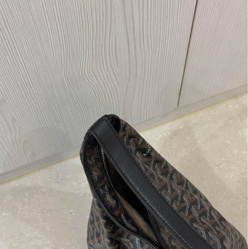 Goyard hobo腋下托特包 🈶購證 #帆布拼牛皮抗壓皮革 #耐操耐用大容量巨好裝-16