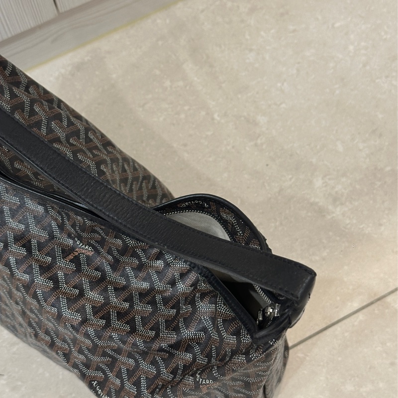 Goyard hobo腋下托特包 🈶購證 #帆布拼牛皮抗壓皮革 #耐操耐用大容量巨好裝-18
