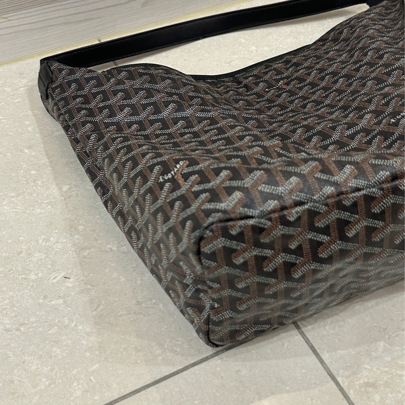 Goyard hobo腋下托特包 🈶購證 #帆布拼牛皮抗壓皮革 #耐操耐用大容量巨好裝-23