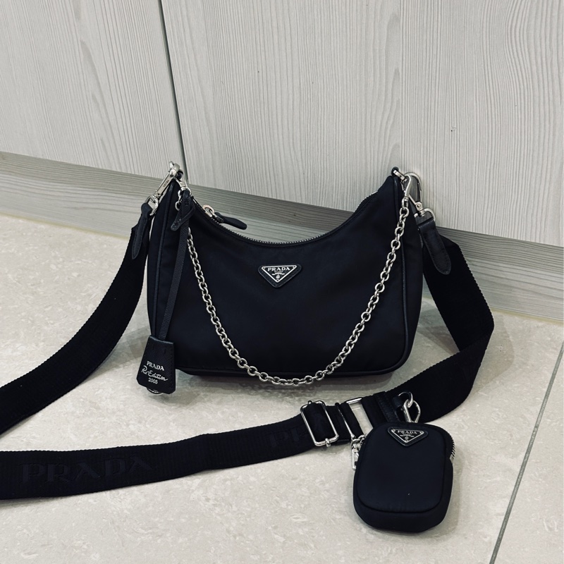 🈶購證 #全網最低 Prada三合一hobo肩背斜挎包 ✨包況佳-15