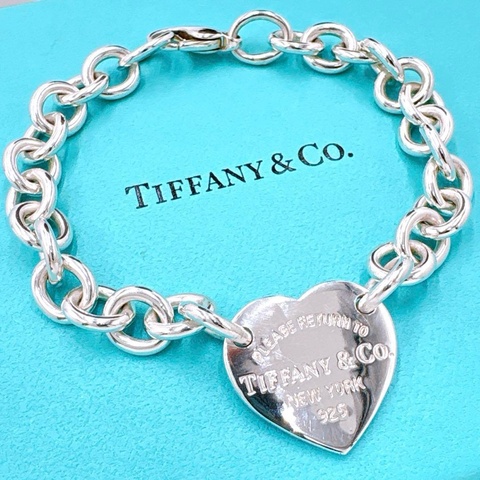 🎀永不退流行🎀 Tiffany & Co 純銀愛心手鏈｜經典款式✦fufu style 精品✦ ｜蒂芬妮手鏈.蒂芬妮愛心手環.Tiffany手鏈.Tiffany愛心手鏈