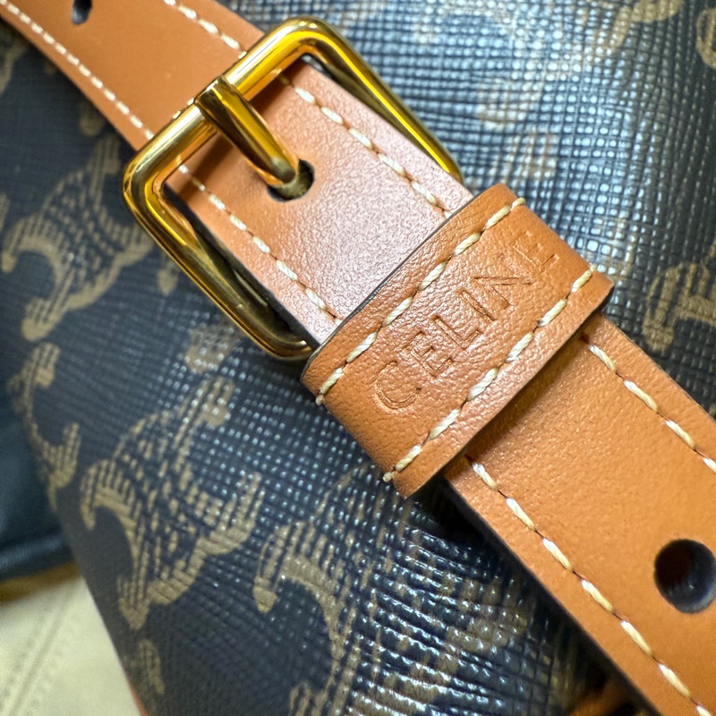 Celine TRIOMPHE帆布及小牛皮迷你型FOLCO背包-2