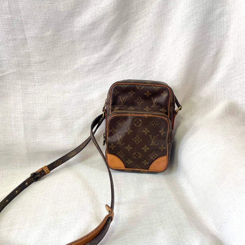 LV 老花雙層相機包 斜挎包-3