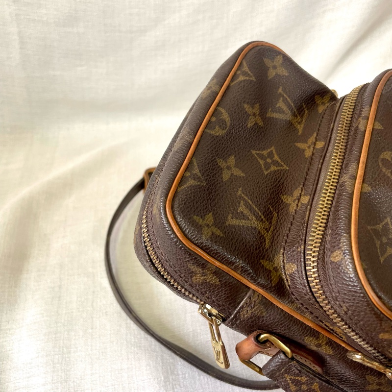 LV 老花雙層相機包 斜挎包-15