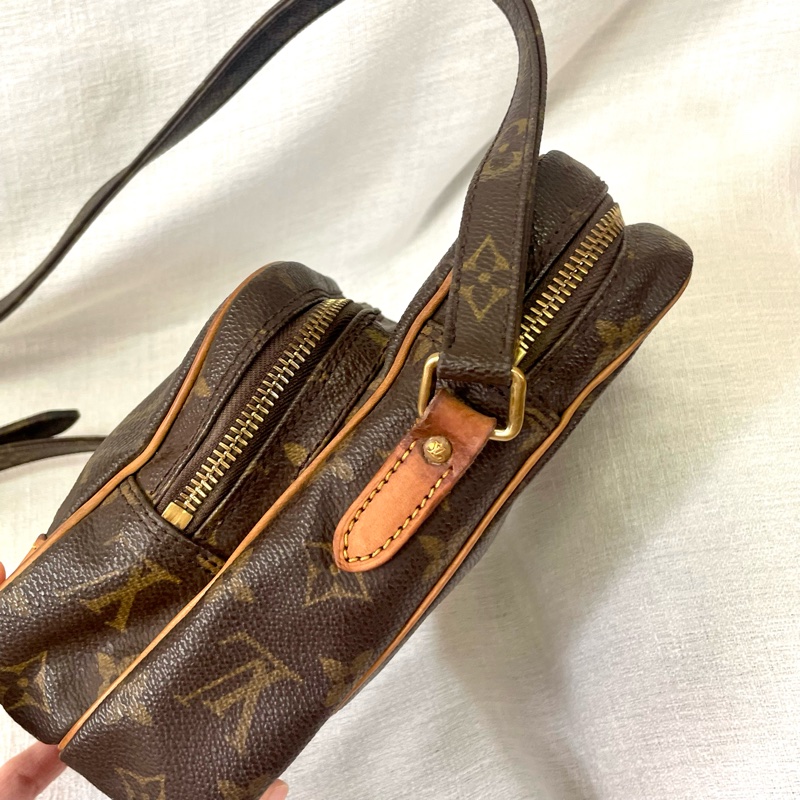 LV 老花雙層相機包 斜挎包-25