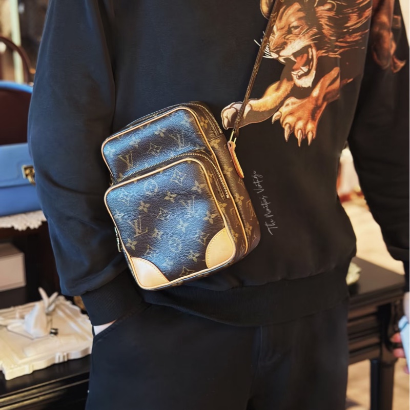 LV 老花雙層相機包-53