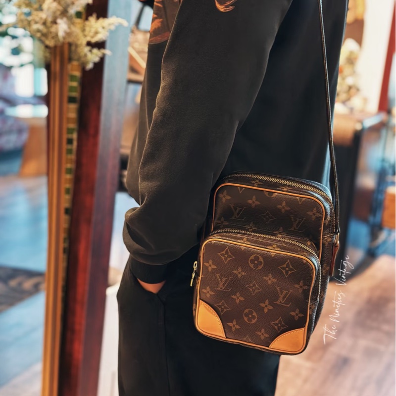 LV 老花雙層相機包-54