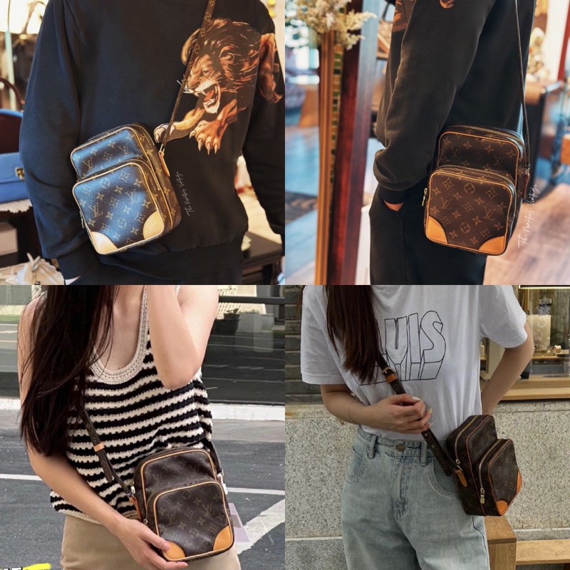 LV 老花雙層相機包-55