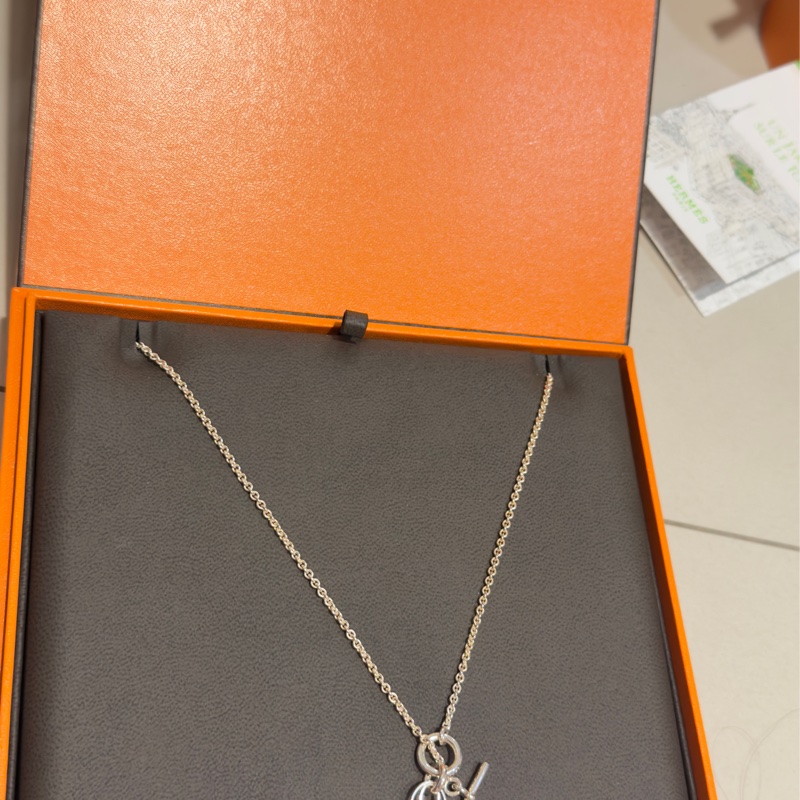 愛馬仕 經典 Amulettes 康康 銀 墜飾-0