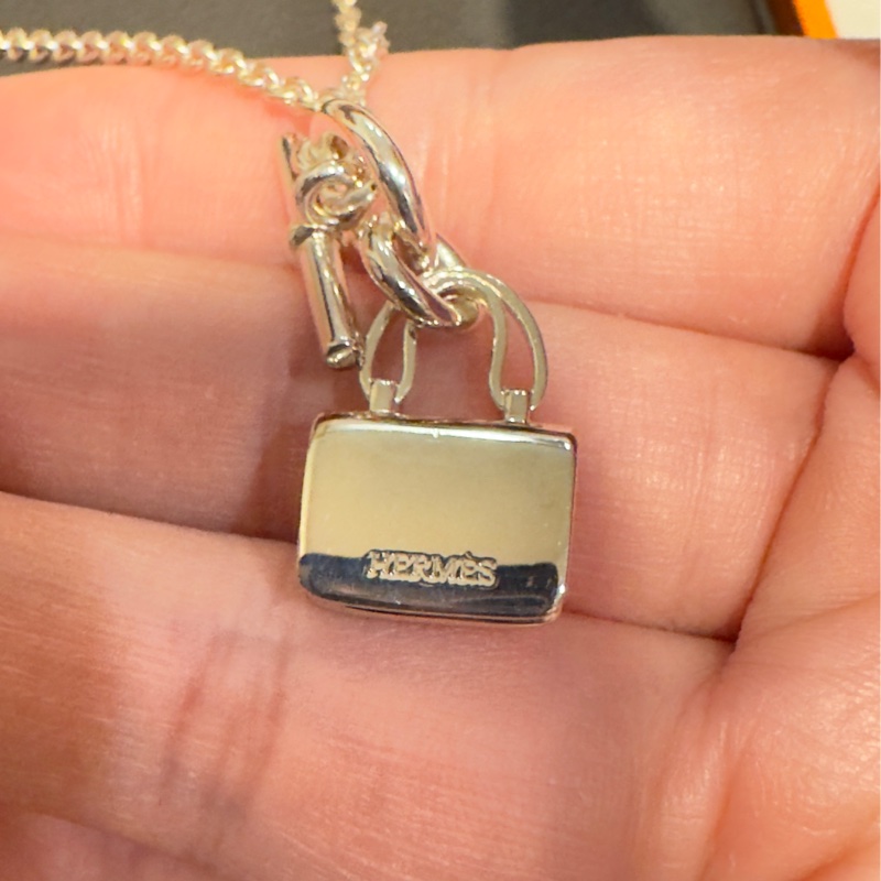 愛馬仕 經典 Amulettes 康康 銀 墜飾-7