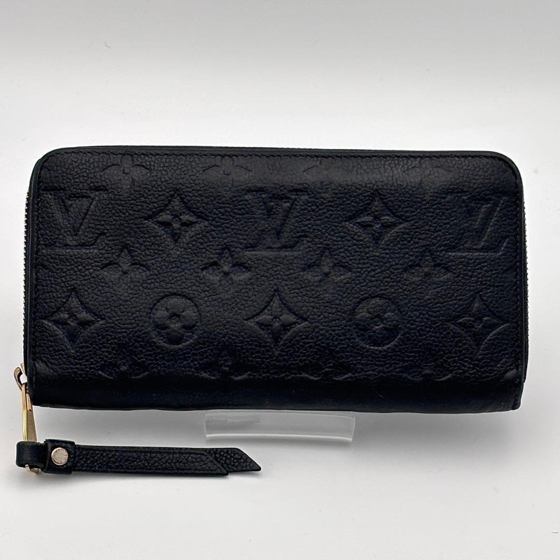 🎀Louis Vuitton Monogram 壓紋黑色長夾｜經典花紋✦fufu style 精品✦ 氣質款錢包.皮夾-6