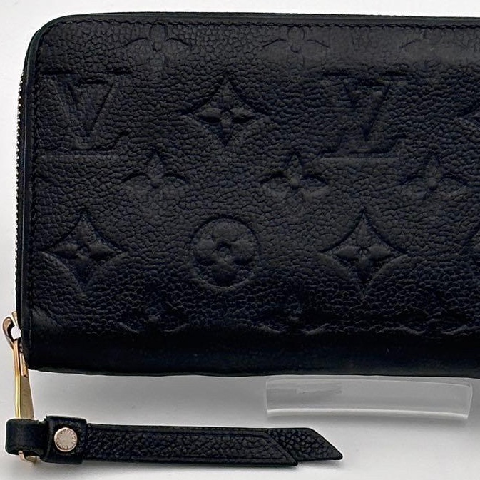 🎀Louis Vuitton Monogram 壓紋黑色長夾｜經典花紋✦fufu style 精品✦ 氣質款錢包.皮夾-8