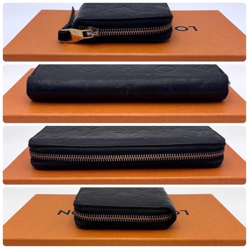 🎀Louis Vuitton Monogram 壓紋黑色長夾｜經典花紋✦fufu style 精品✦ 氣質款錢包.皮夾-21