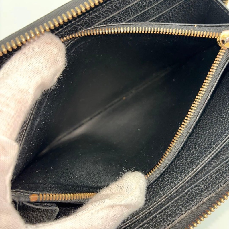 🎀Louis Vuitton Monogram 壓紋黑色長夾｜經典花紋✦fufu style 精品✦ 氣質款錢包.皮夾-31