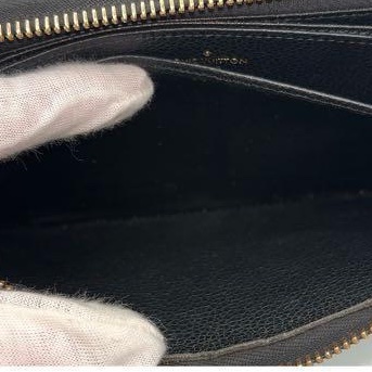 🎀Louis Vuitton Monogram 壓紋黑色長夾｜經典花紋✦fufu style 精品✦ 氣質款錢包.皮夾-37