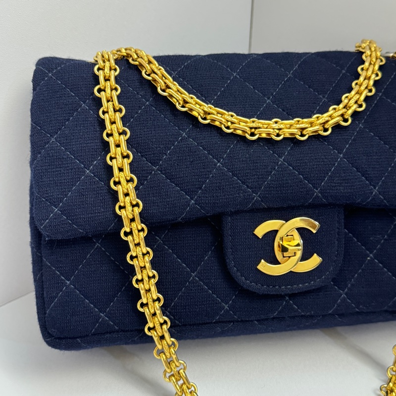 （超～ 新～ 24K真黃金鏈條） Chanel CF23 雙翻蓋 經典包 專櫃33.5萬-3