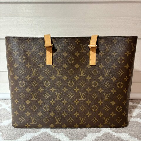 【二手真品】LV M51155 經典老花雙耳拉鍊 肩背/手提包(92成新)【母親節限時降價出售】