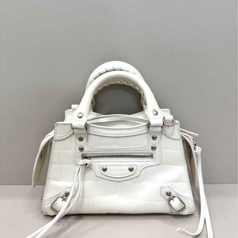 巴黎世家Balenciaga 機車包 Neo Classic City 白-1