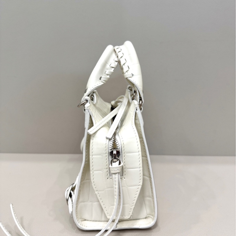 巴黎世家Balenciaga 機車包 Neo Classic City 白-4