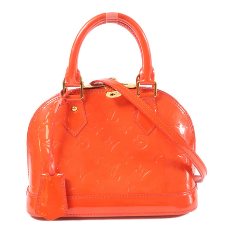 LOUIS VUITTON Monogram Vernis Alma BB金扣手挽肩背兩用袋