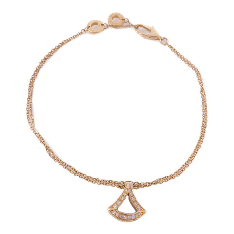 BVLGARI 18K玫瑰金Divas' Dream Bracelet鑽石手鏈