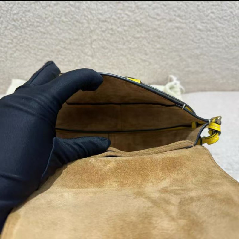 Loewe gate 腰包 檸檬黃 99新 配件塵袋-4