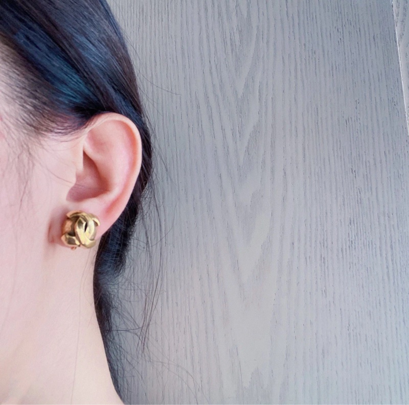 Chanel 香奈兒中古小金球耳環 ✨耳夾式-1