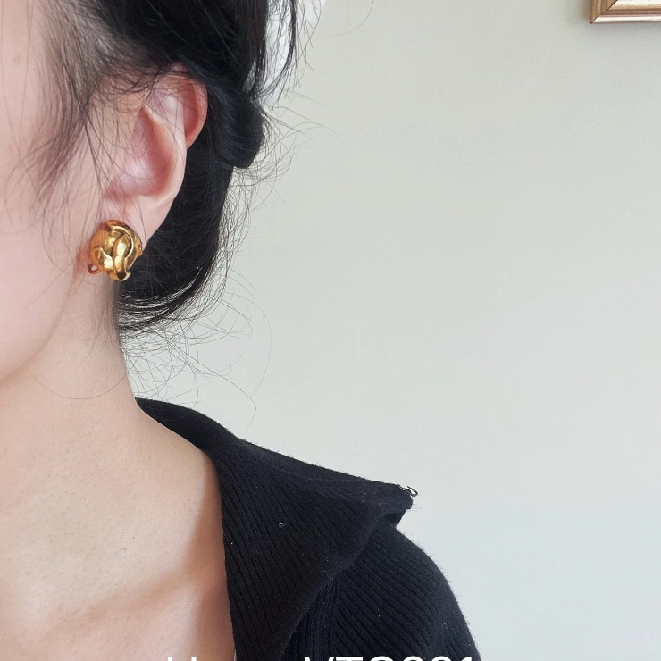 Chanel 香奈兒中古小金球耳環 ✨耳夾式-2