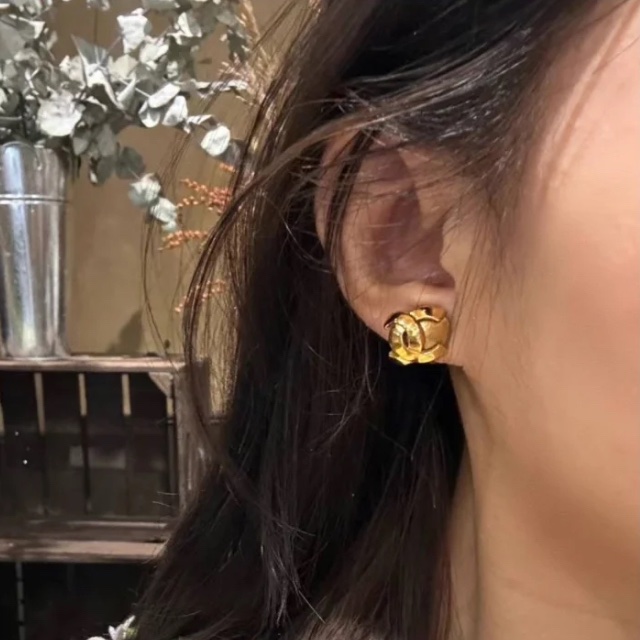 Chanel 香奈兒中古小金球耳環 ✨耳夾式-3