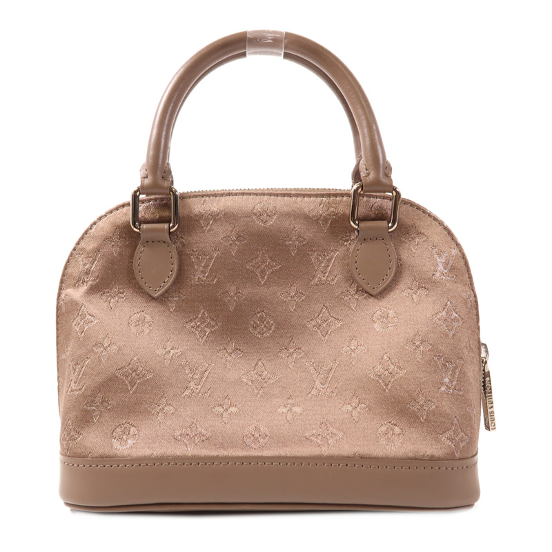 LOUIS VUITTON Monogram Satin Little Alma銀扣手挽袋-1