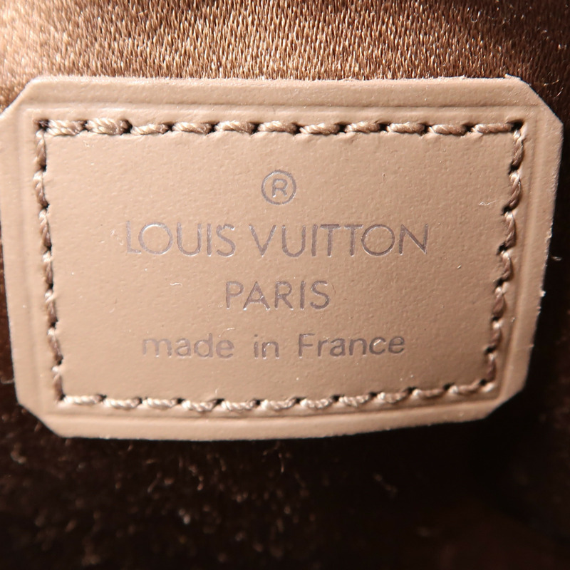 LOUIS VUITTON Monogram Satin Little Alma銀扣手挽袋-5