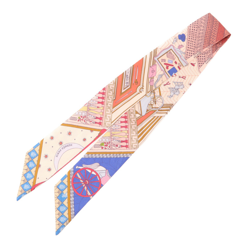 HERMES 絲質Twilly絲巾-0