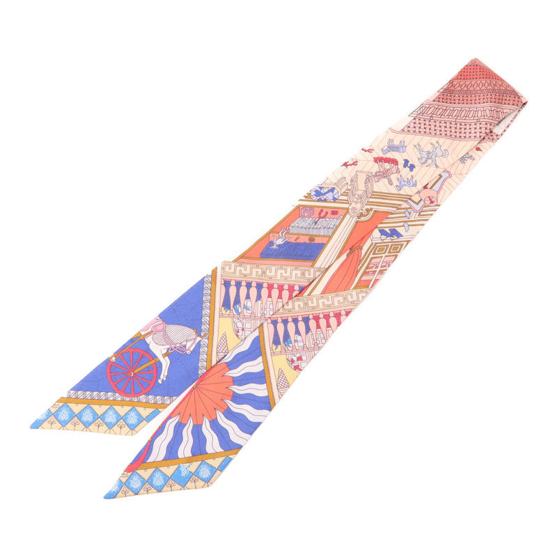 HERMES 絲質Twilly絲巾-1