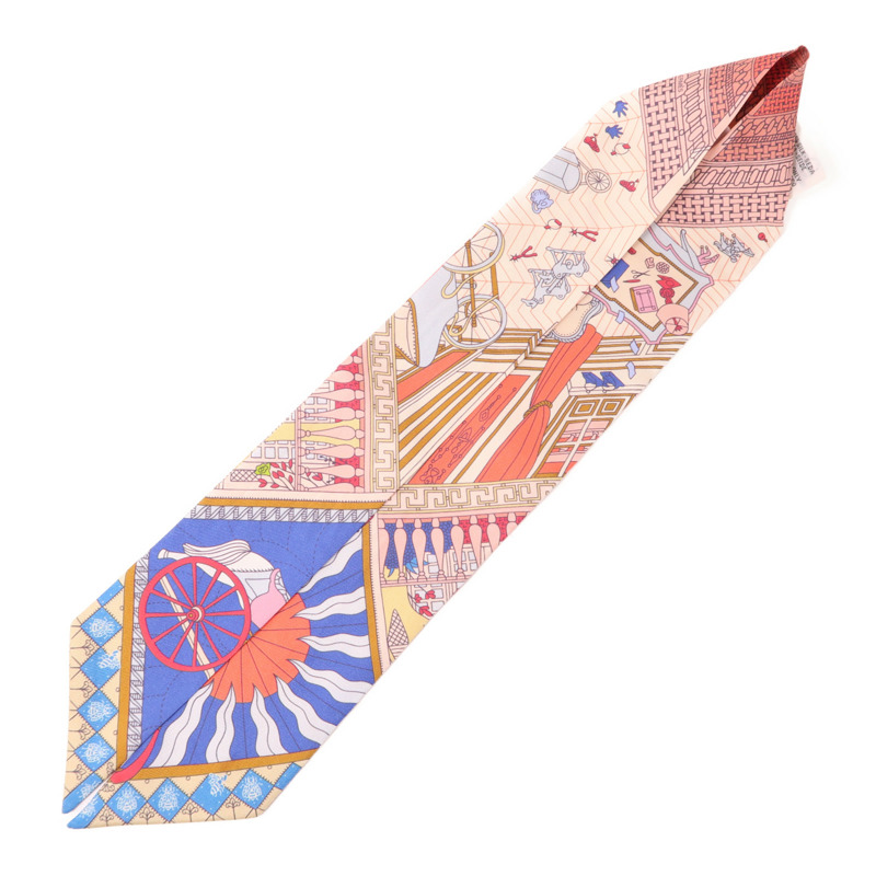 HERMES 絲質Twilly絲巾-2