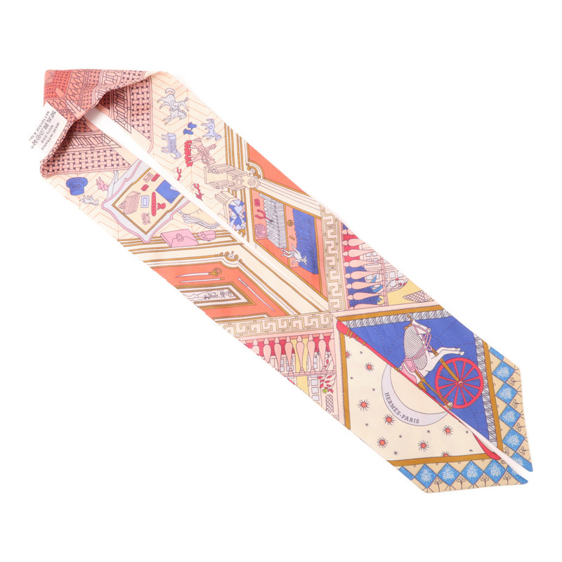 HERMES 絲質Twilly絲巾-3
