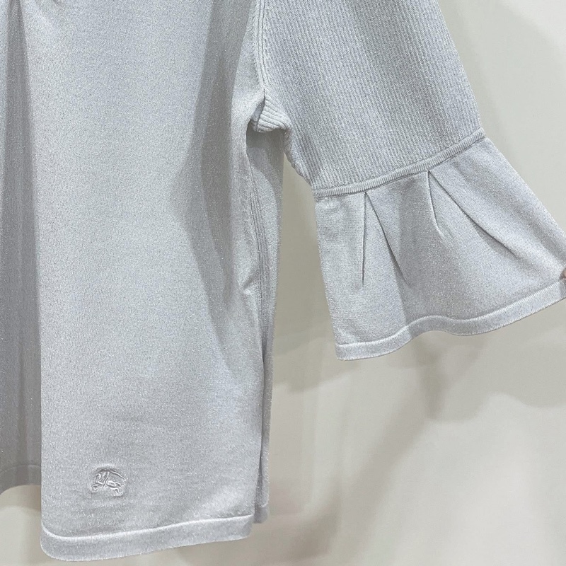 BURBERRY  倫敦 抓皺銀蔥戰馬上衣-5