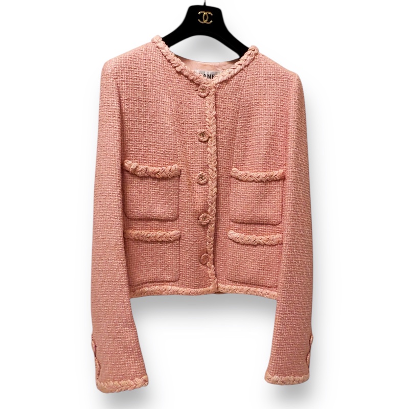 🍒CHANEL沒穿過閒置粗花呢開襟外套size:42/ 2F250512-1-1
