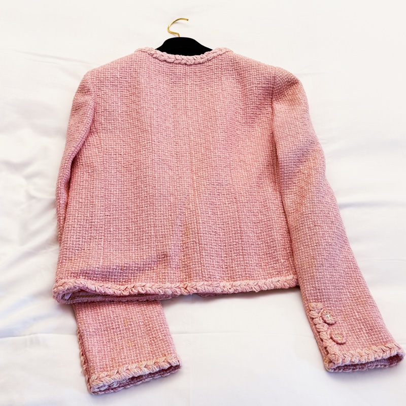 🍒CHANEL沒穿過閒置粗花呢開襟外套size:42/ 2F250512-1-5