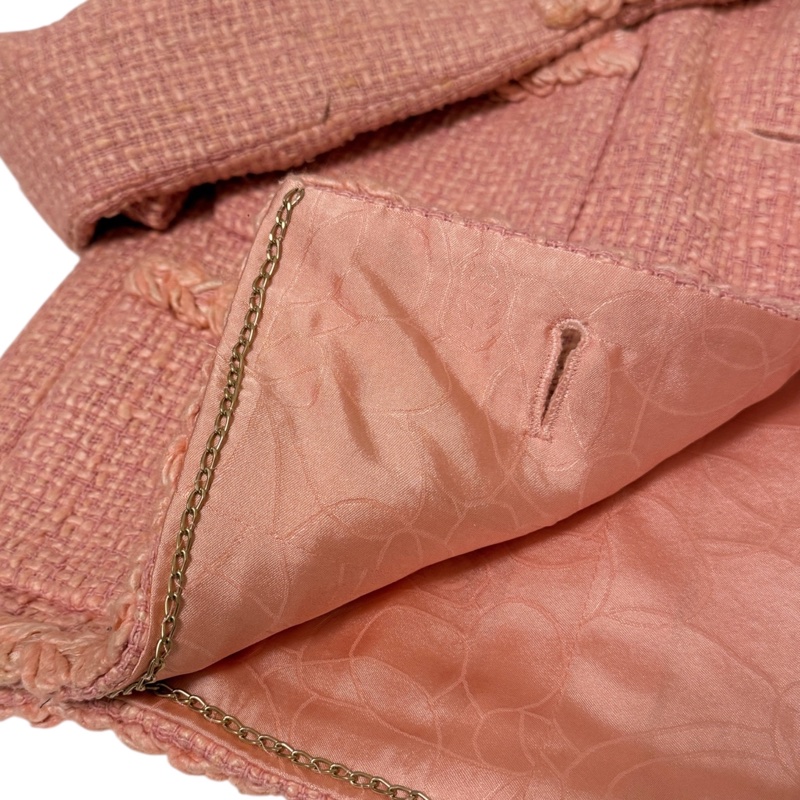 🍒CHANEL沒穿過閒置粗花呢開襟外套size:42/ 2F250512-1-16