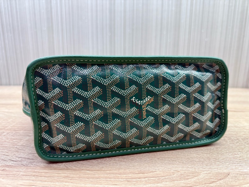 Goyard Anjou mini tote限量彩繪綠色迷你手提托特包-10