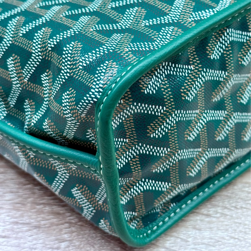Goyard Anjou mini tote限量彩繪綠色迷你手提托特包-13