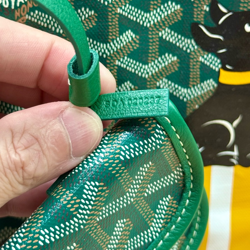 Goyard Anjou mini tote限量彩繪綠色迷你手提托特包-19