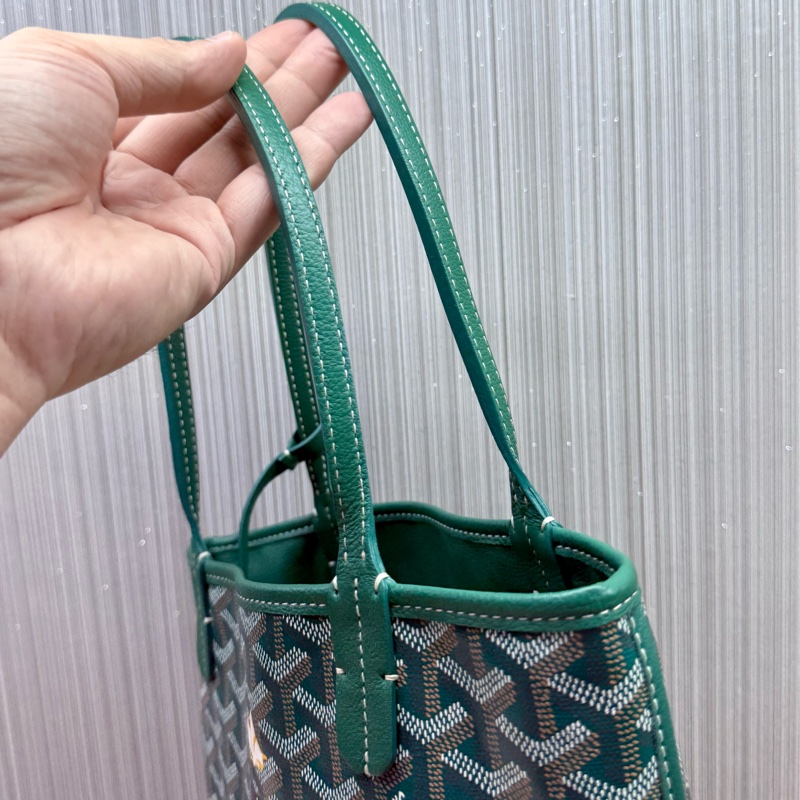 Goyard Anjou mini tote限量彩繪綠色迷你手提托特包-20