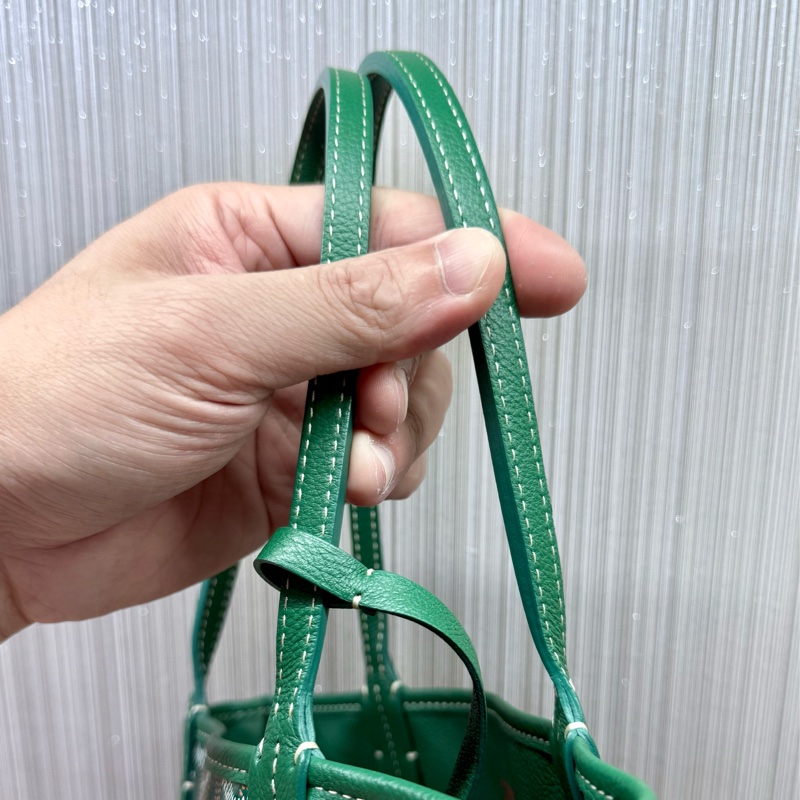 Goyard Anjou mini tote限量彩繪綠色迷你手提托特包-27