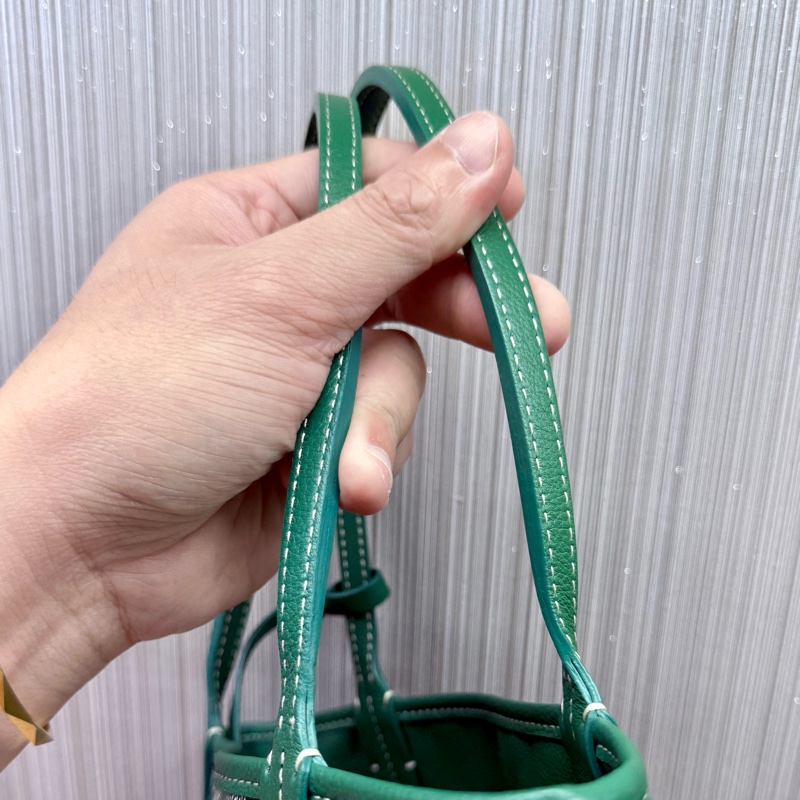 Goyard Anjou mini tote限量彩繪綠色迷你手提托特包-28