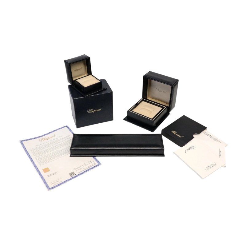 Chopard 蕭邦 Happy Diamond 18k金心形鑽石耳環-5